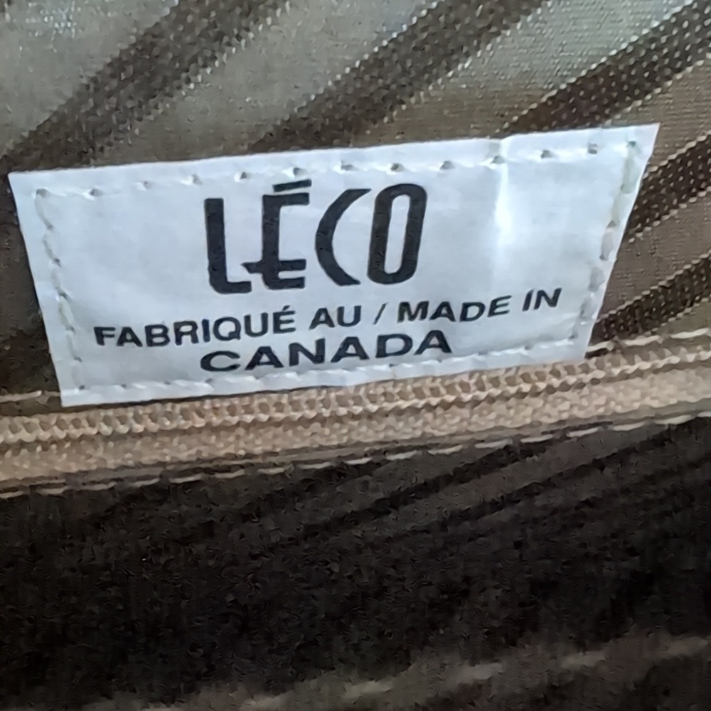 Vintage Leco Canada Beige Leather Womans Shoulder Bag. - Picture 10 of 16